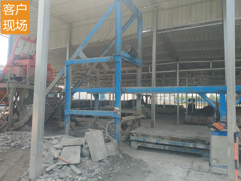 水溝蓋板預制件生產線客戶現場